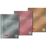 Collegeblock Premium Student „Metallic“ A4