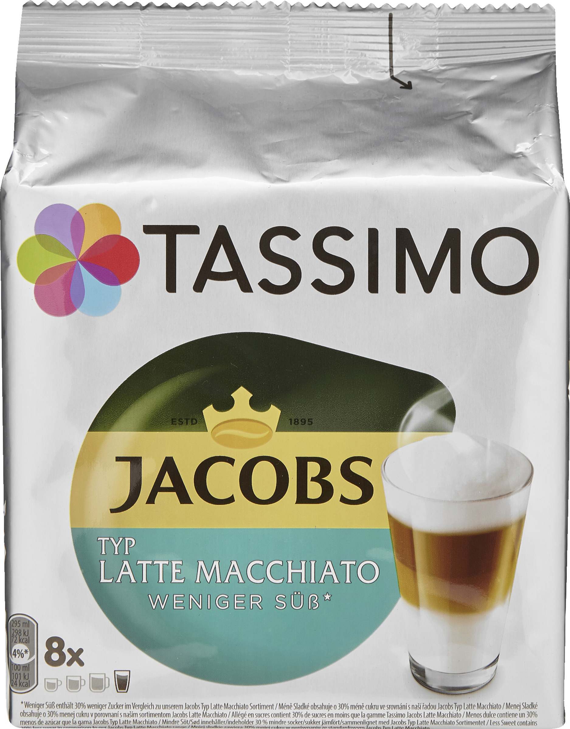 Latte Macchiato weniger süß