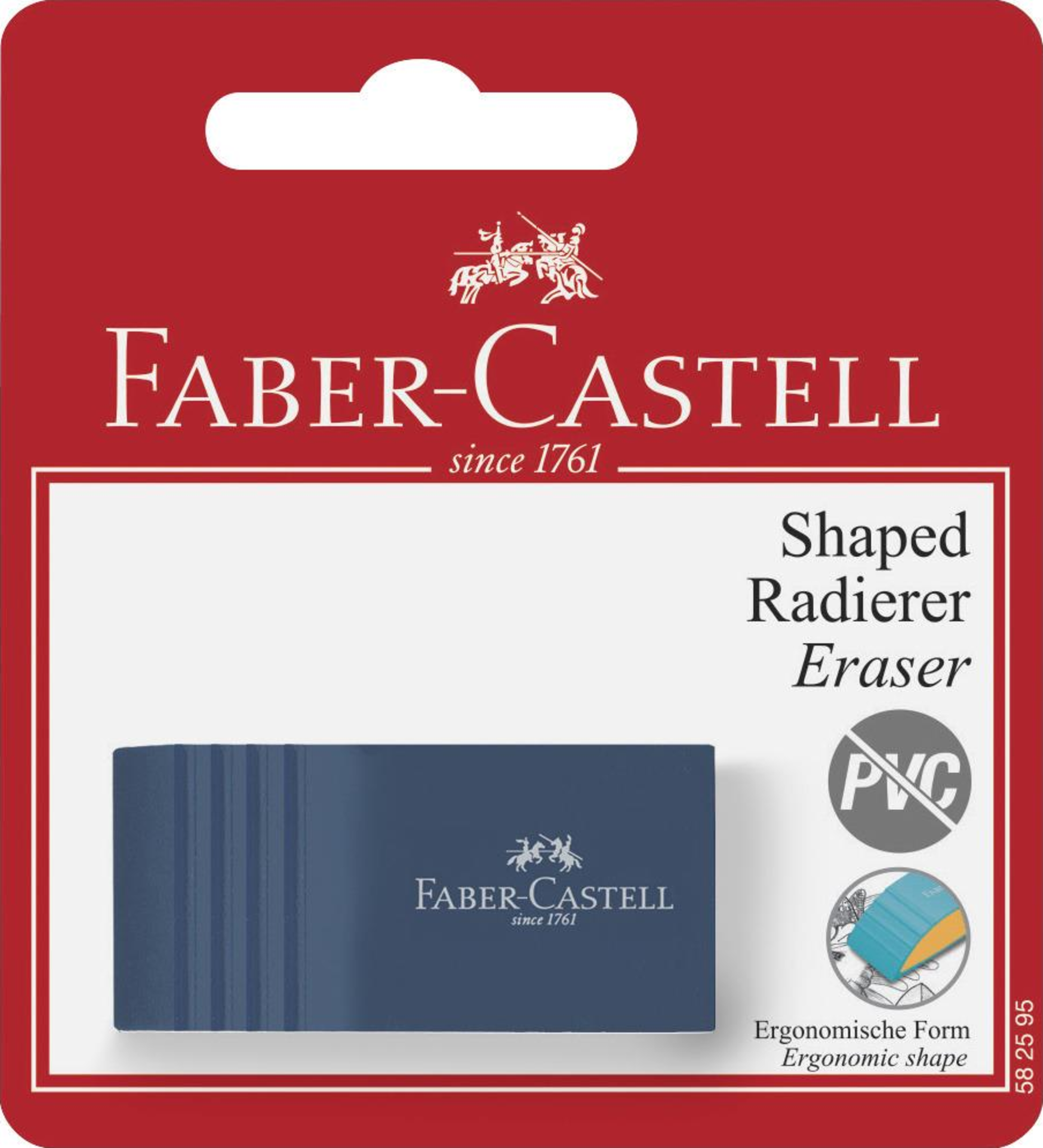 Faber-Castell Radierer Bicolor farblich sortiert