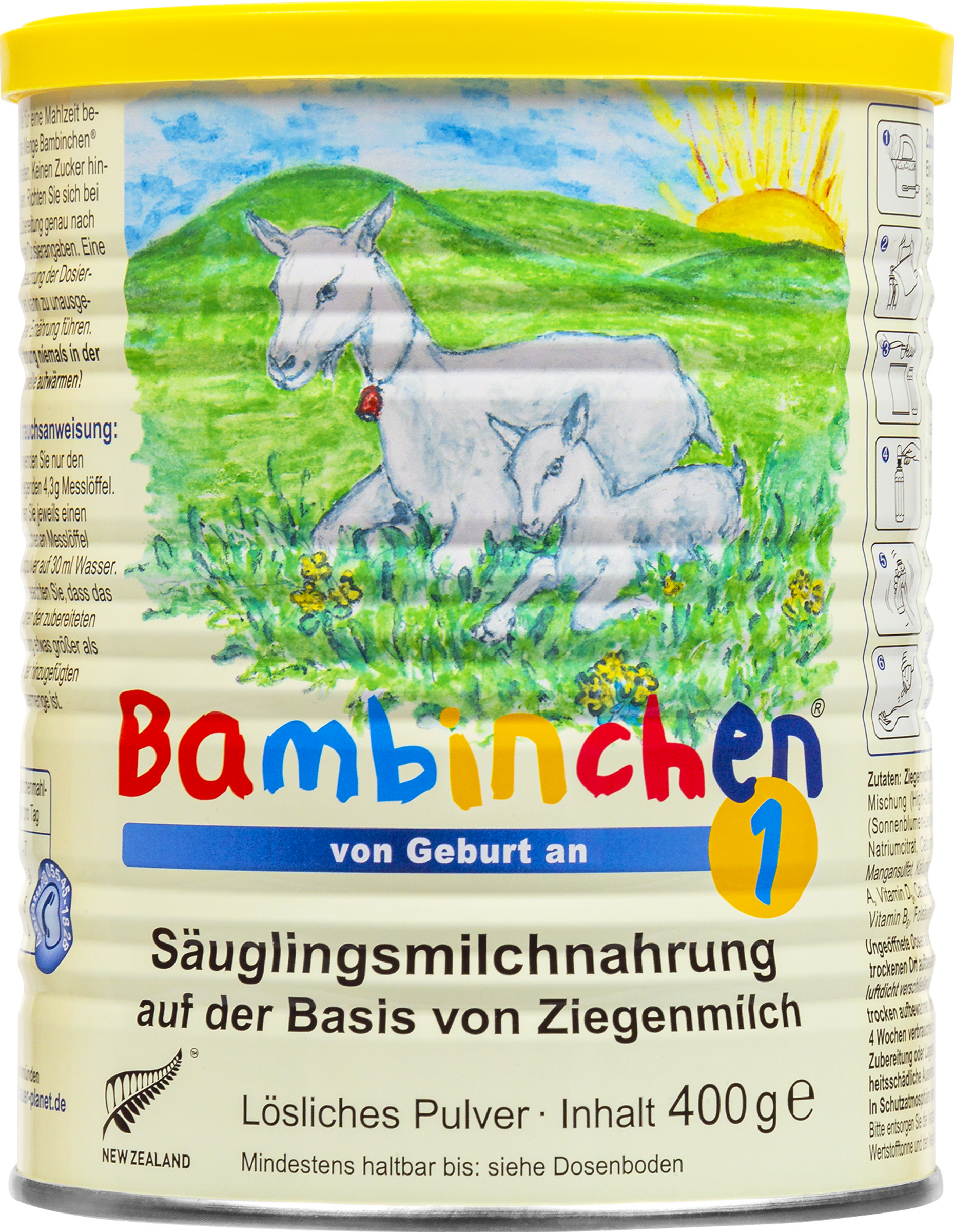 Bambinchen Säuglingsmilchnahrung von Geburt an