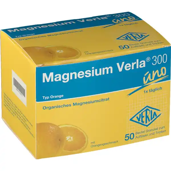 Magnesium 300 uno حبيبات بنكهة البرتقال