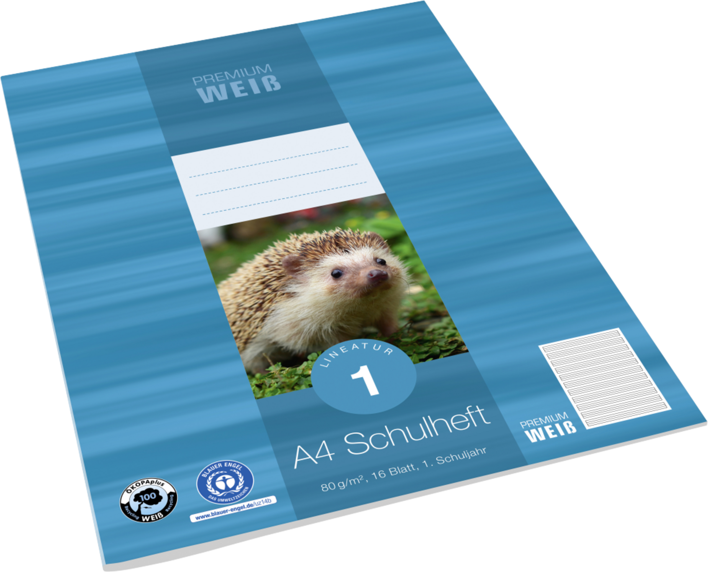 Venceremos A4 Schulheft, Lin. 1(41) RC, 16 Blatt