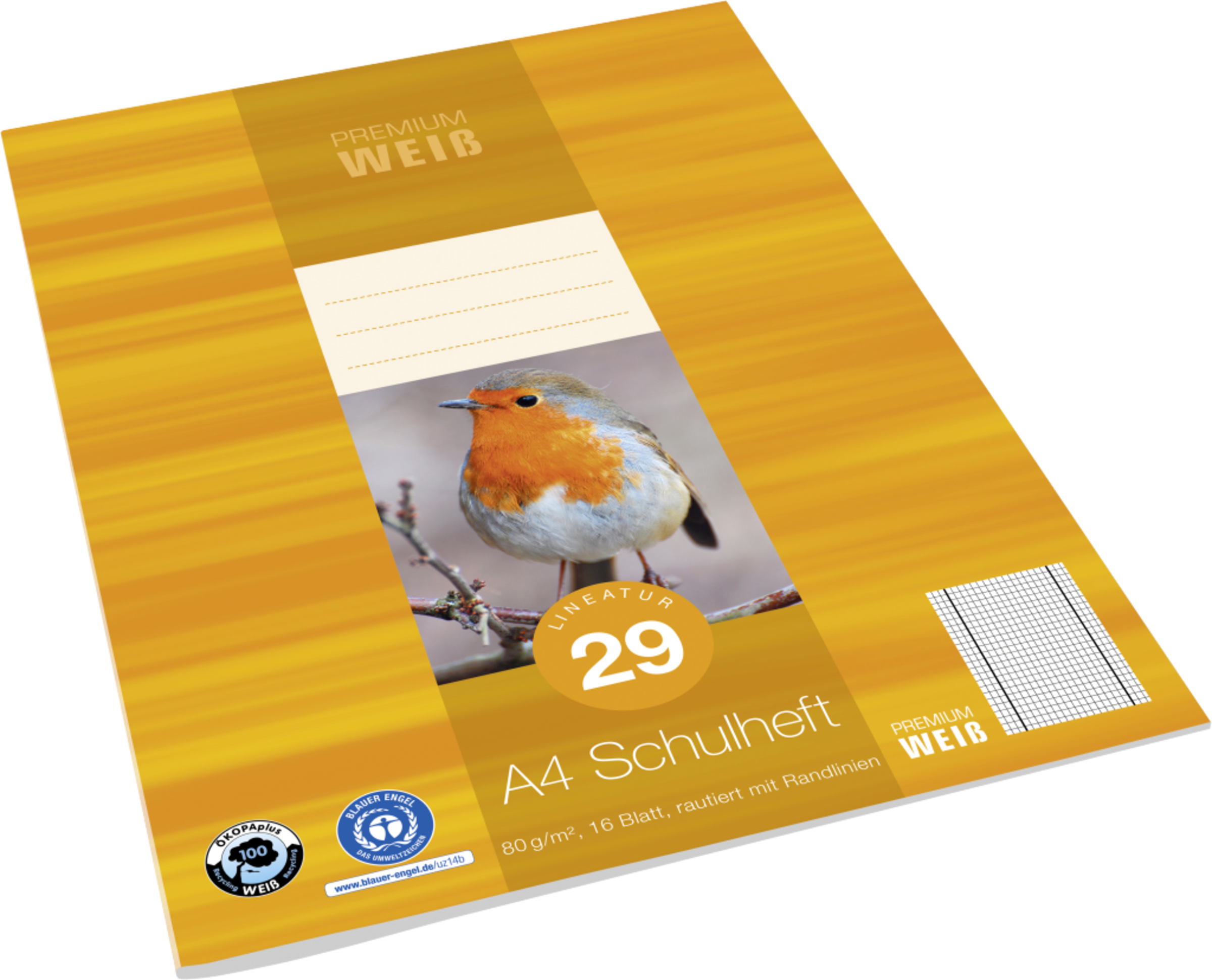 Venceremos A4 Schulheft, Lin. 29, 16 Blatt