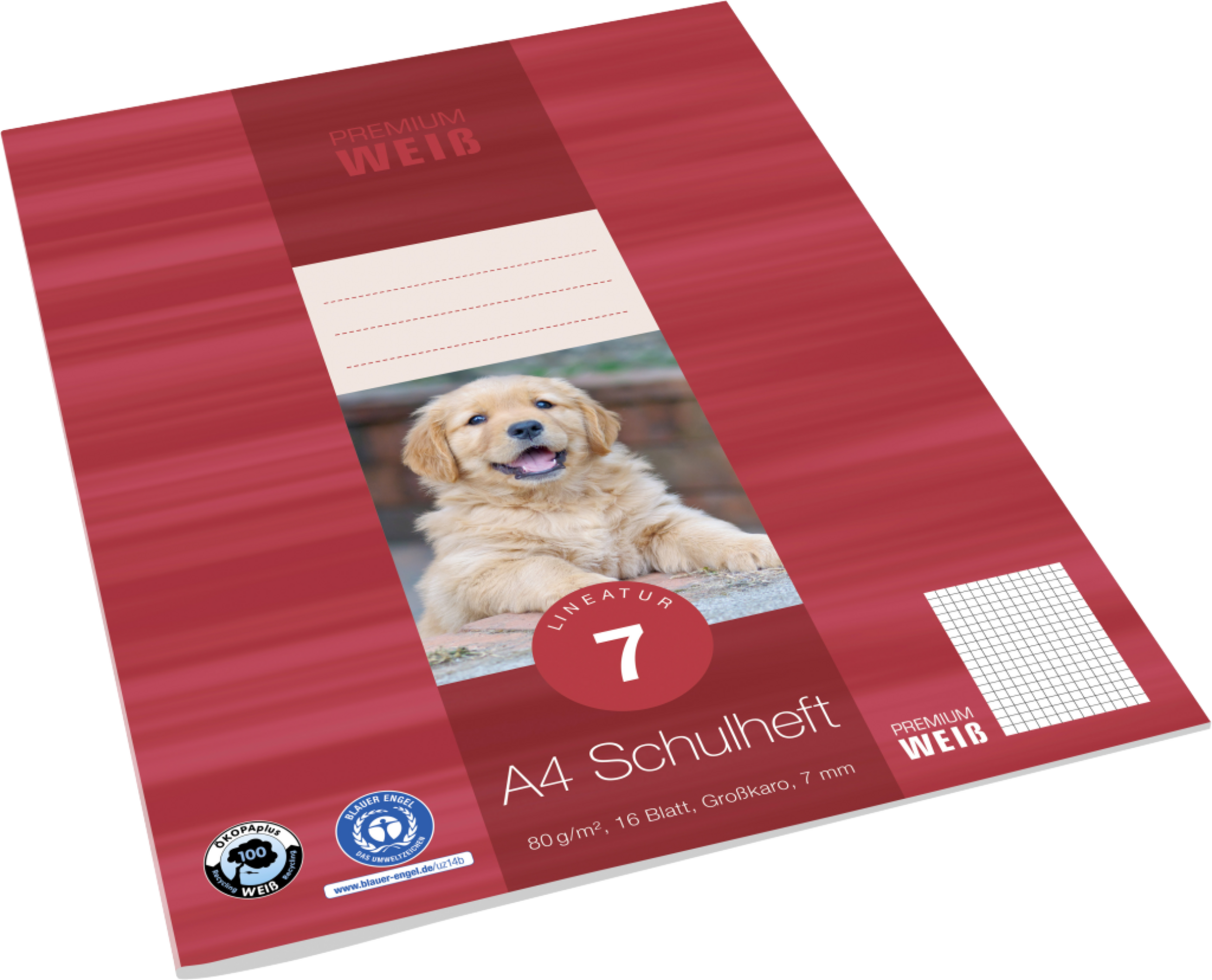 Venceremos A4 Schulheft, Lin. 7, 16 Blatt