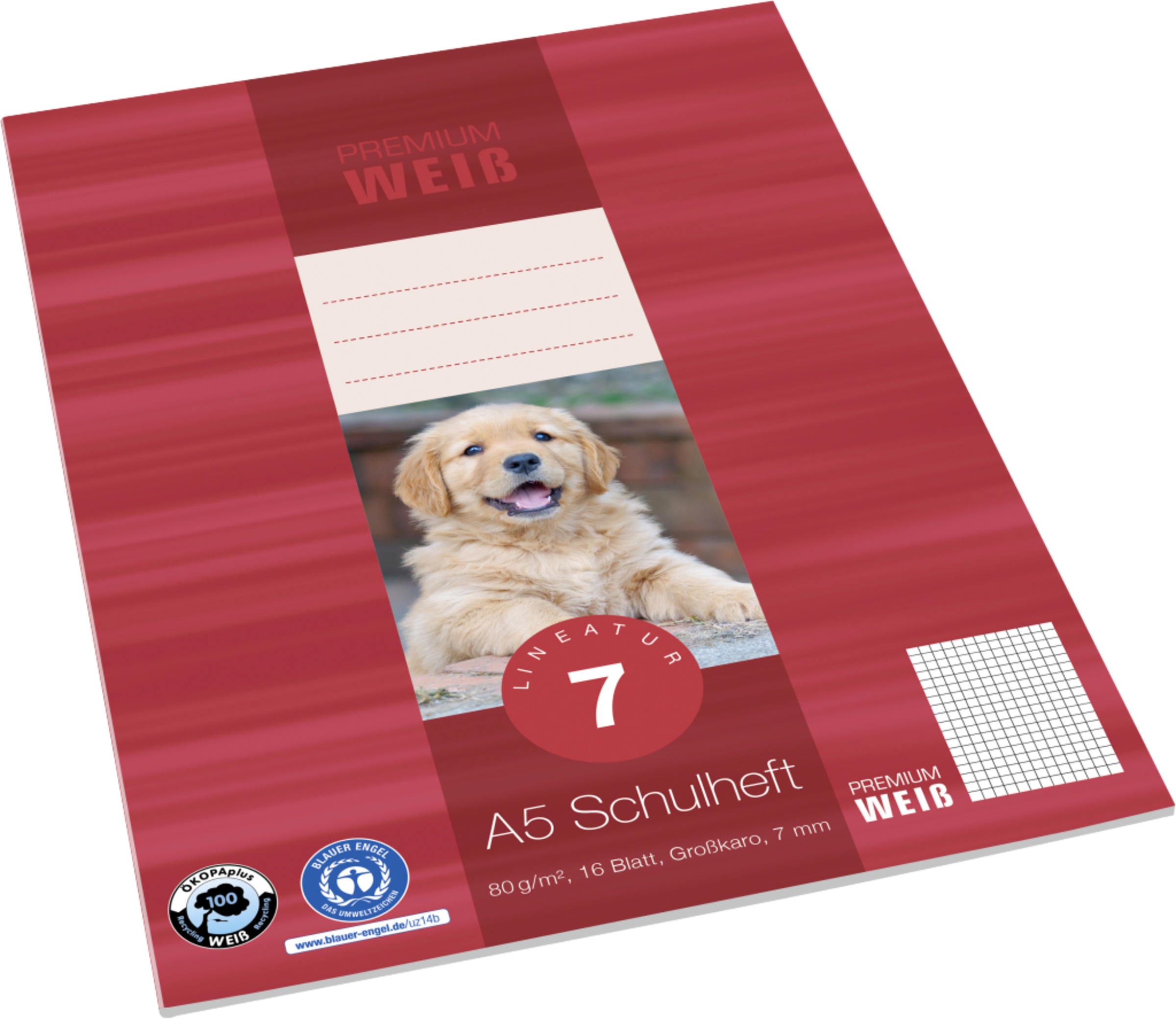 Venceremos A5 Heft, Lin. 7, 16 Blatt