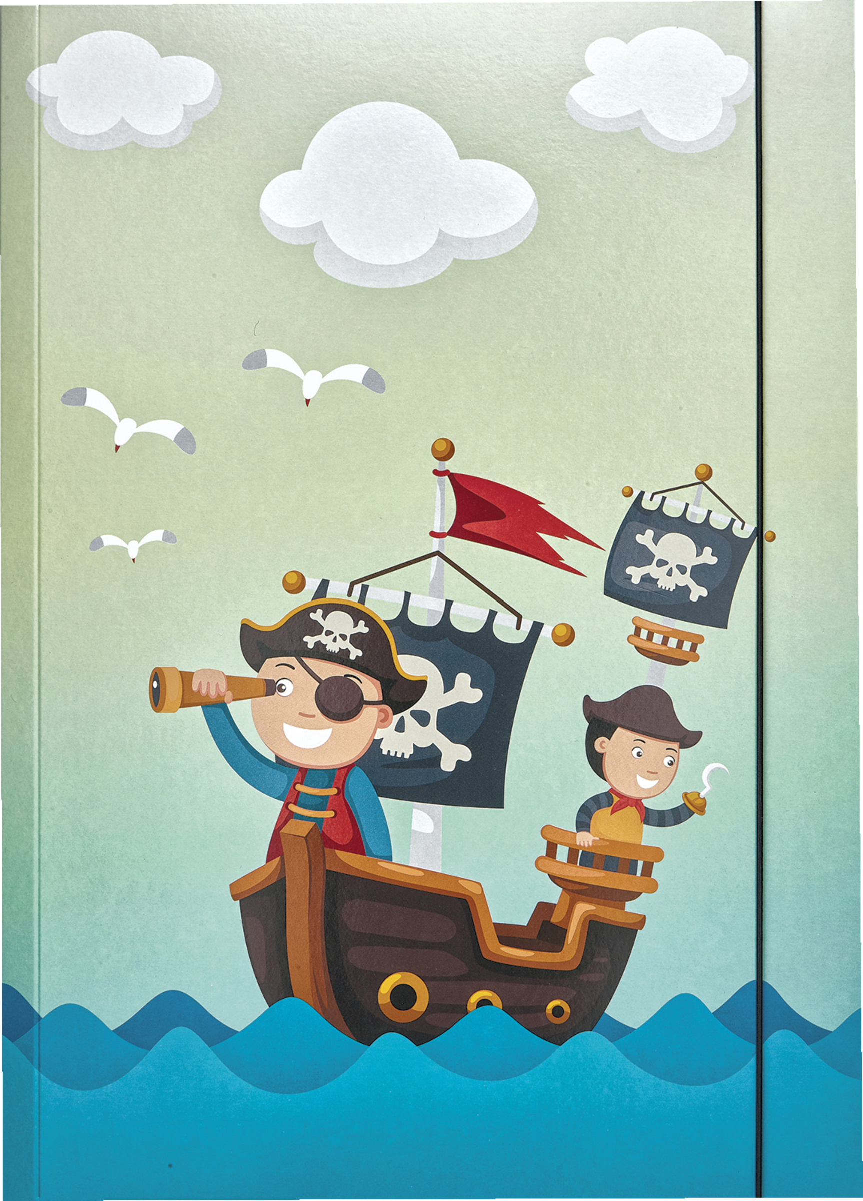 folia Sammelmappe A3 mit Gummiband, verschiedene Motive sortiert