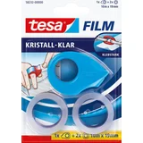 Kristall-Klar Mini Abroller, ergonomisch, mit 2 Nachfüllrollen, 20 m