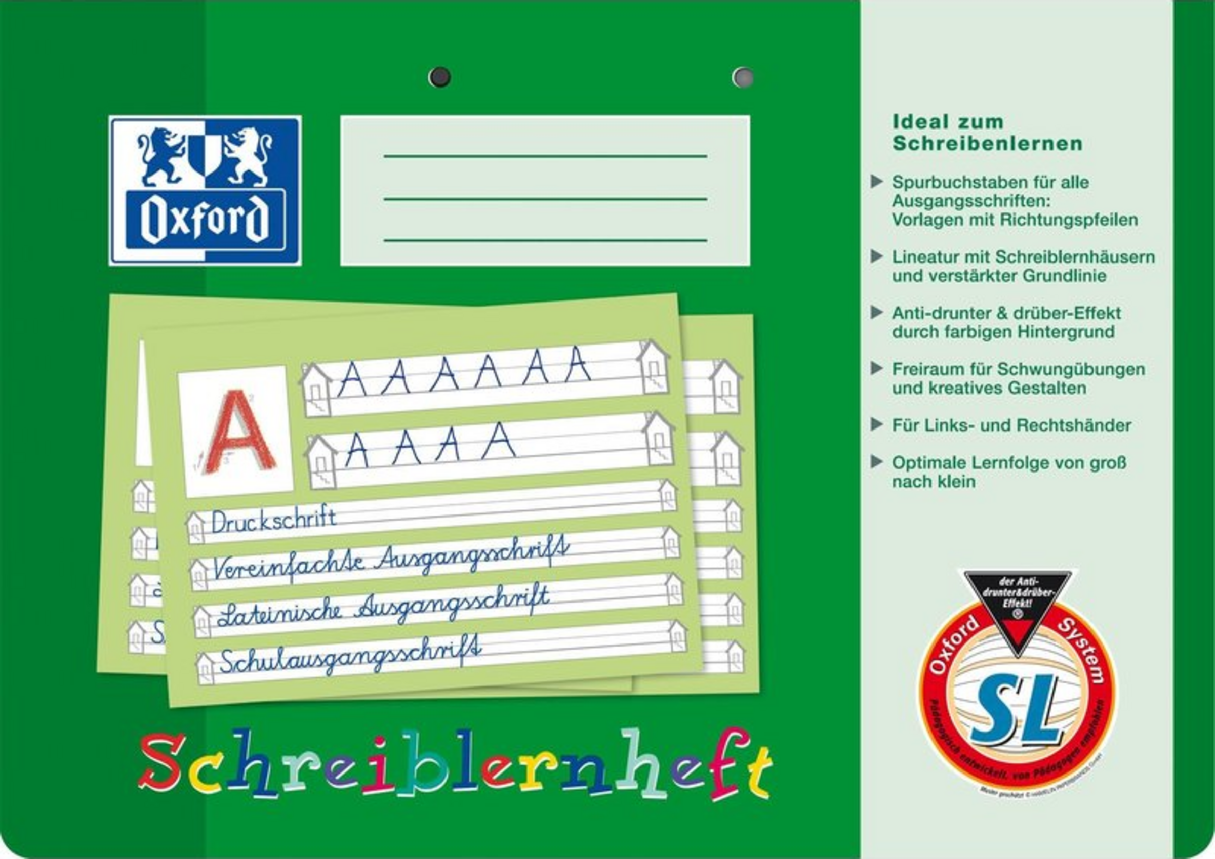 Oxford Lernsysteme Schreiblernheft SL
