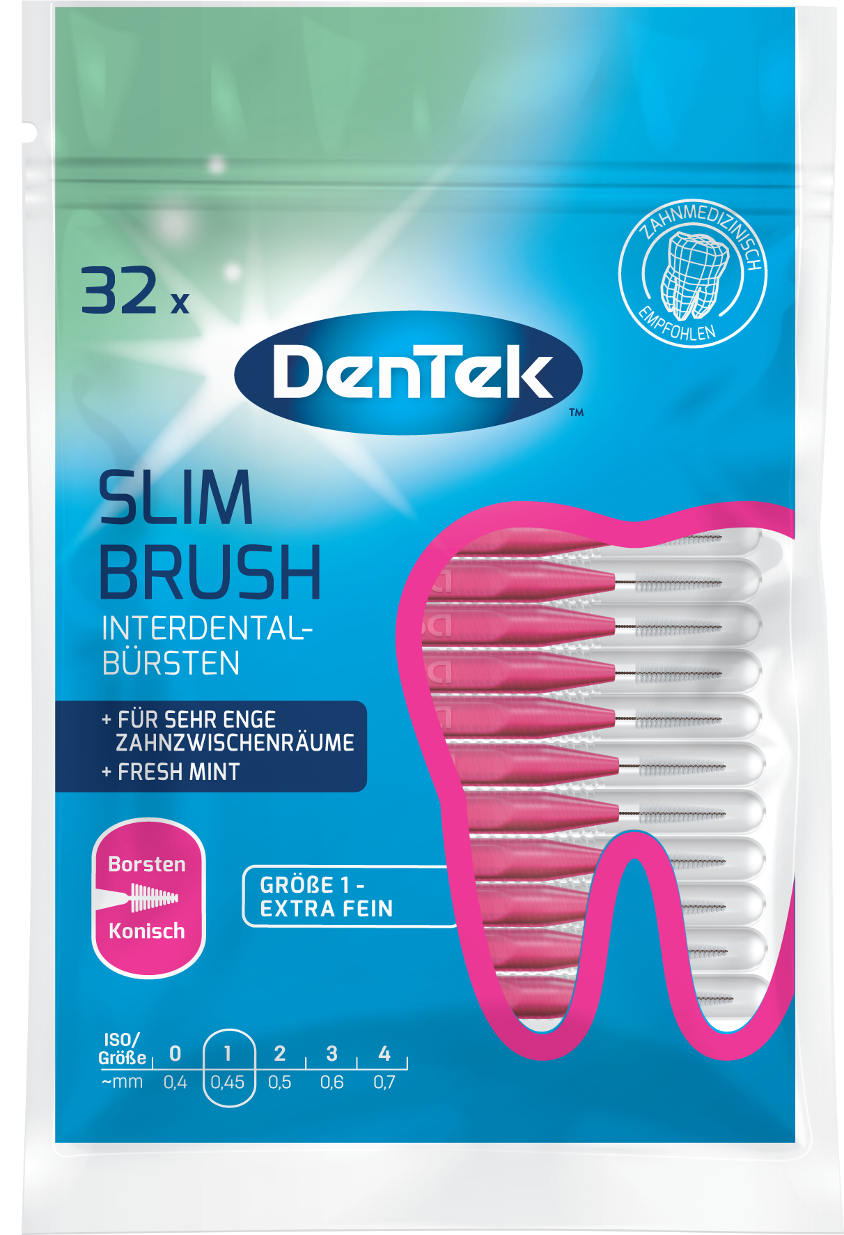 DenTek Essentials Slim Brush InterdentalBürsten "Minze" online kaufen