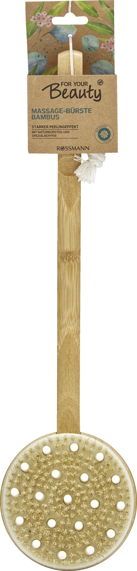 FOR YOUR Beauty Massage-Bürste Bambus