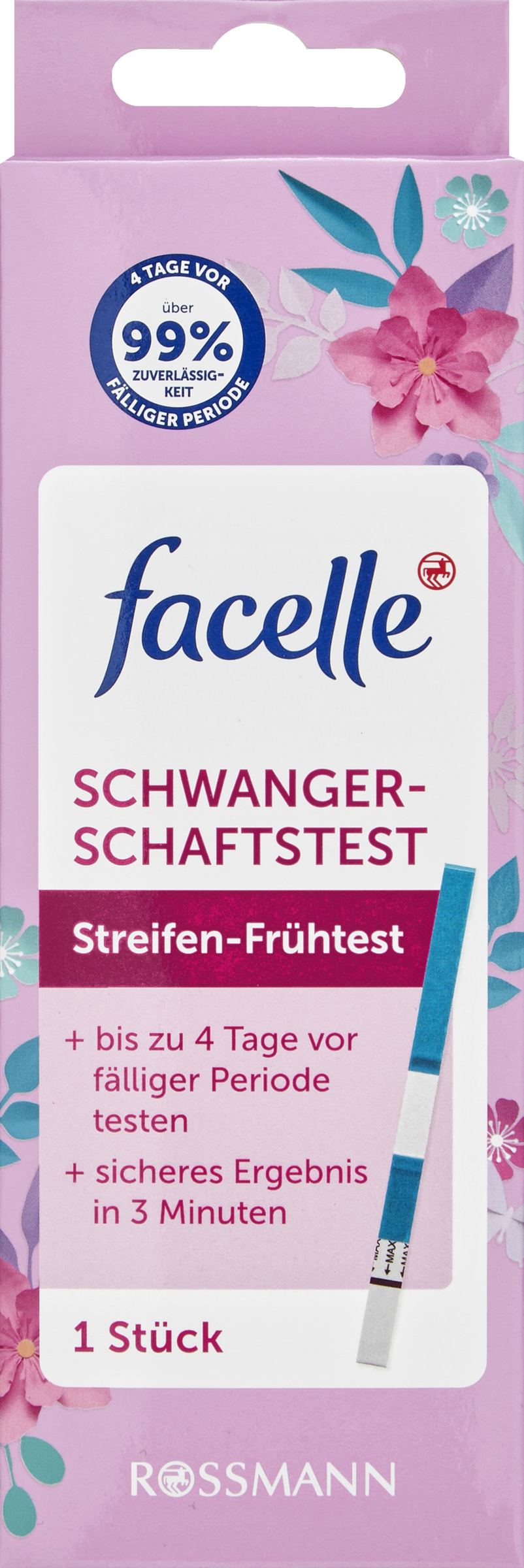 facelle Schwangerschaftstest Streifen-Frühtest