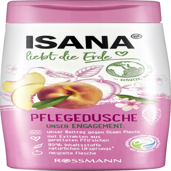 ISANA liebt die Erde Pflegedusche Pfirsich online kaufen rossmann.de