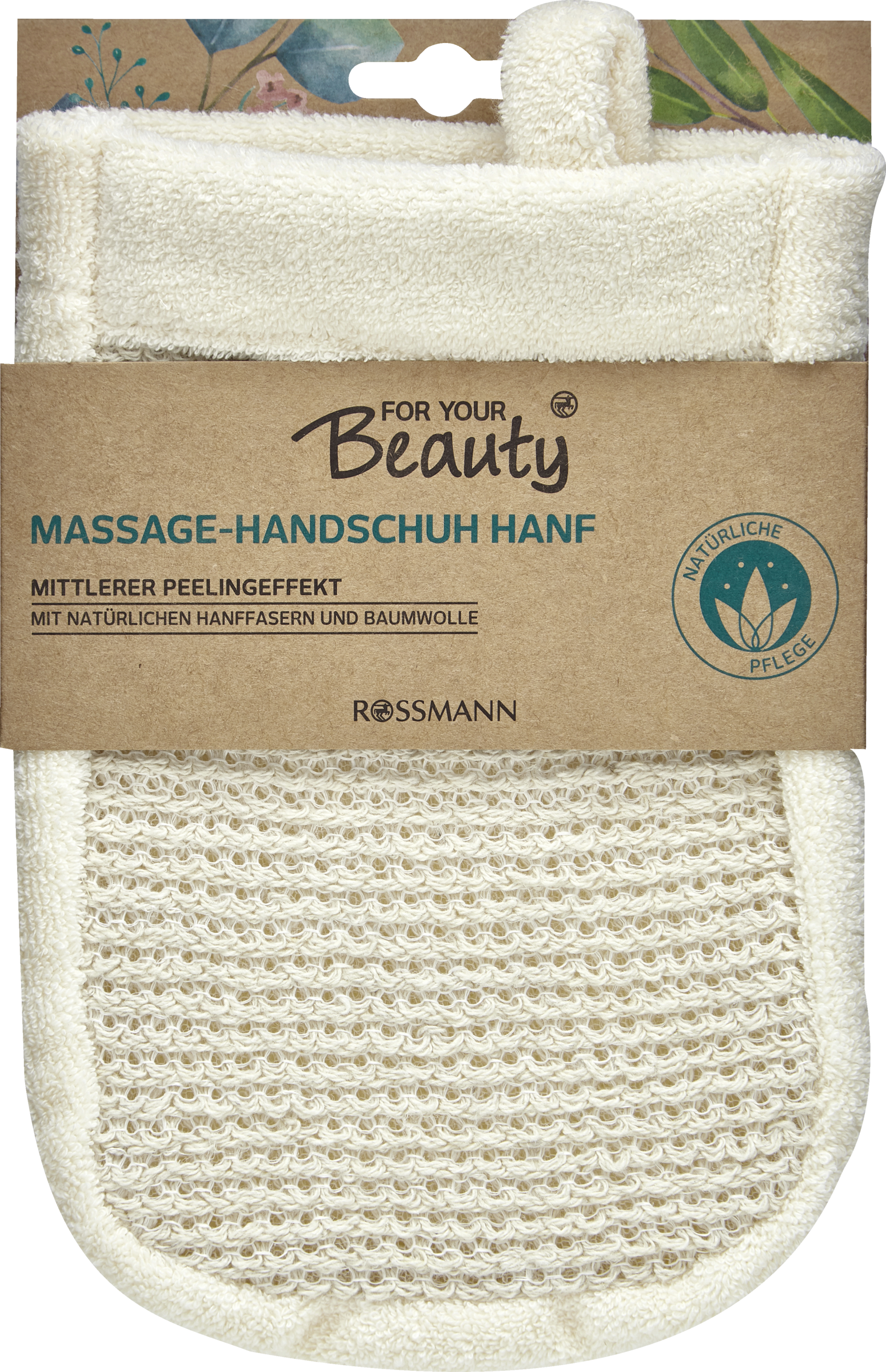 FOR YOUR Beauty Massage-Handschuh Hanf