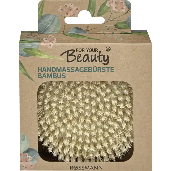 فرشاة تدليك يدوية من الخيزران