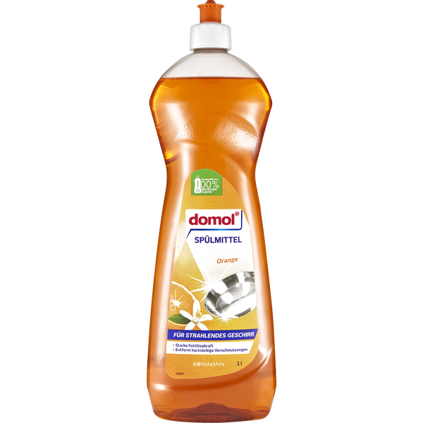 Orange Geschirrspülmittel