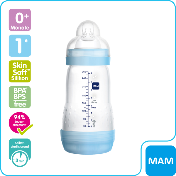 Mam Babyflasche Anti Colic 260ml 0 Online Kaufen Rossmann De