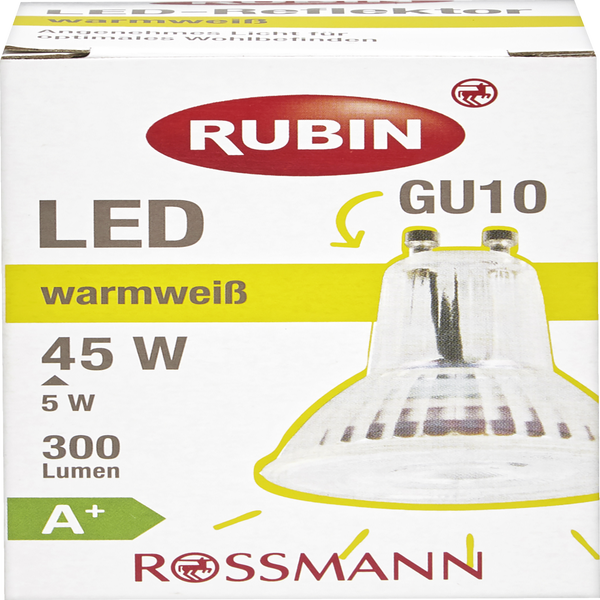 rubin rubin led reflektor gu10 rossmann de