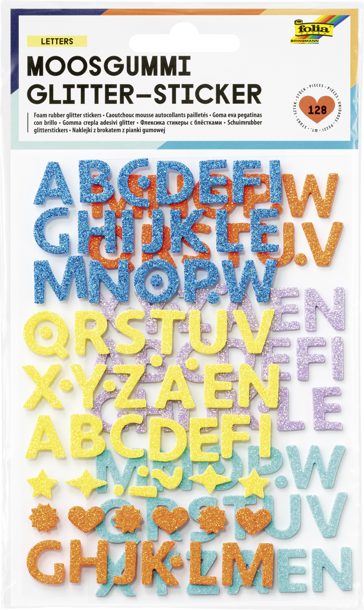 folia Moosgummi Glitter-Sticker