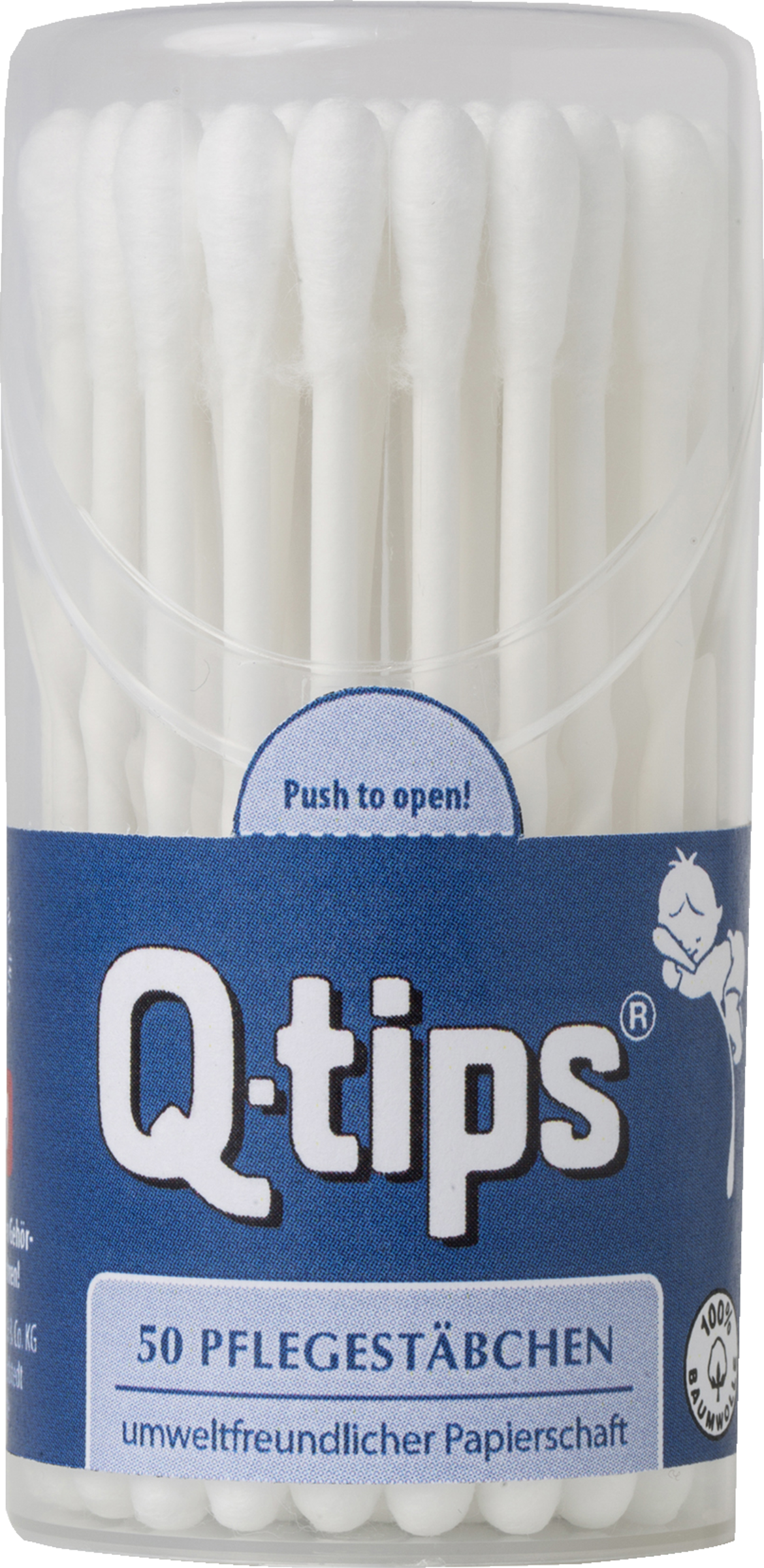 Q-tips Wattestäbchen Reisegröße