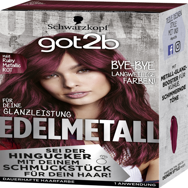 Schwarzkopf got2b Edelmetall M68 Ruby Metallic ROT online kaufen
