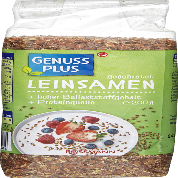 GENUSS PLUS Leinsamen geschrotet rossmann.de