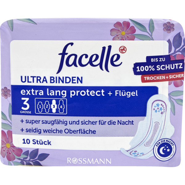 Ultra-Binden extra lang protect + Flügel