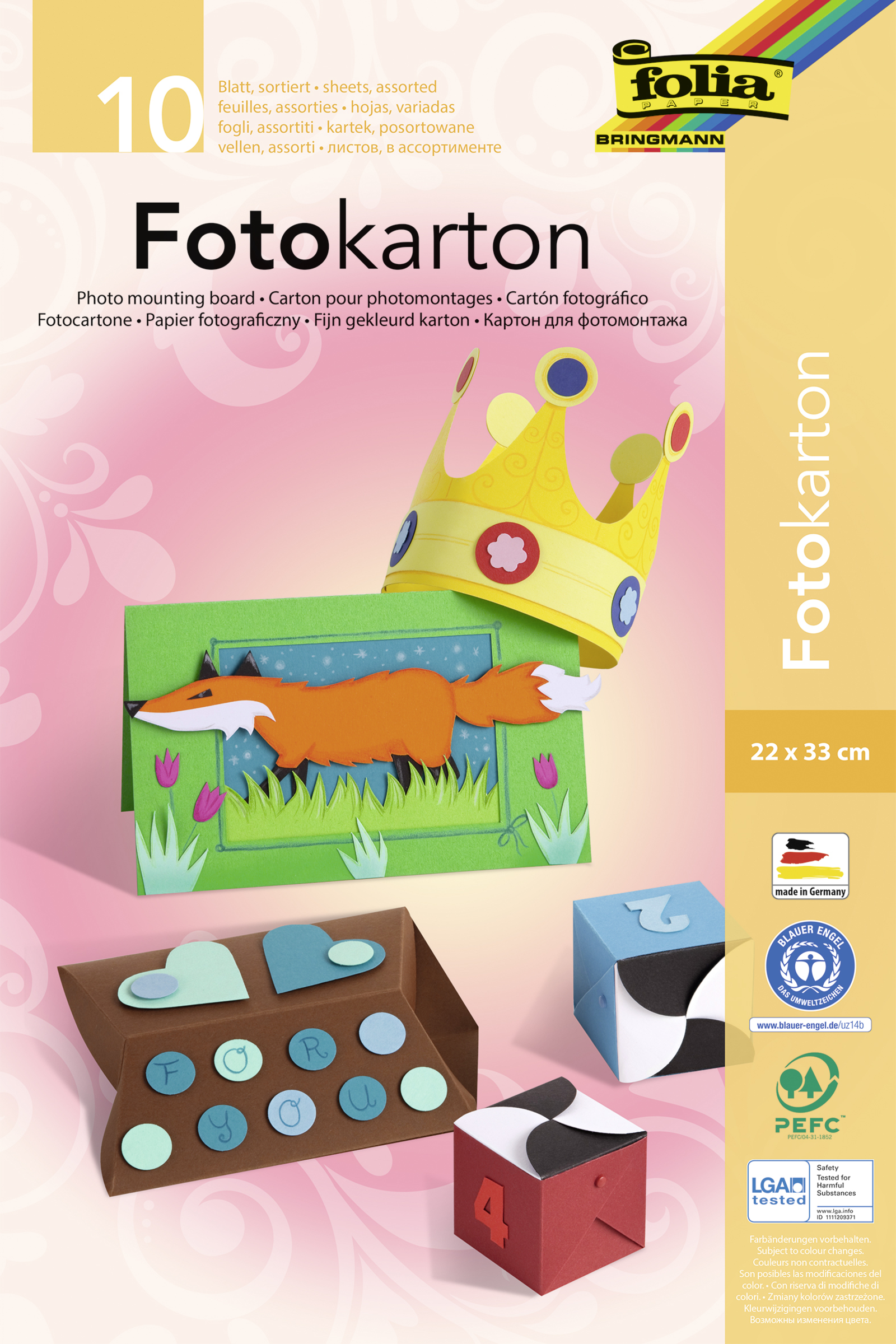 folia Fotokartonblock A4
