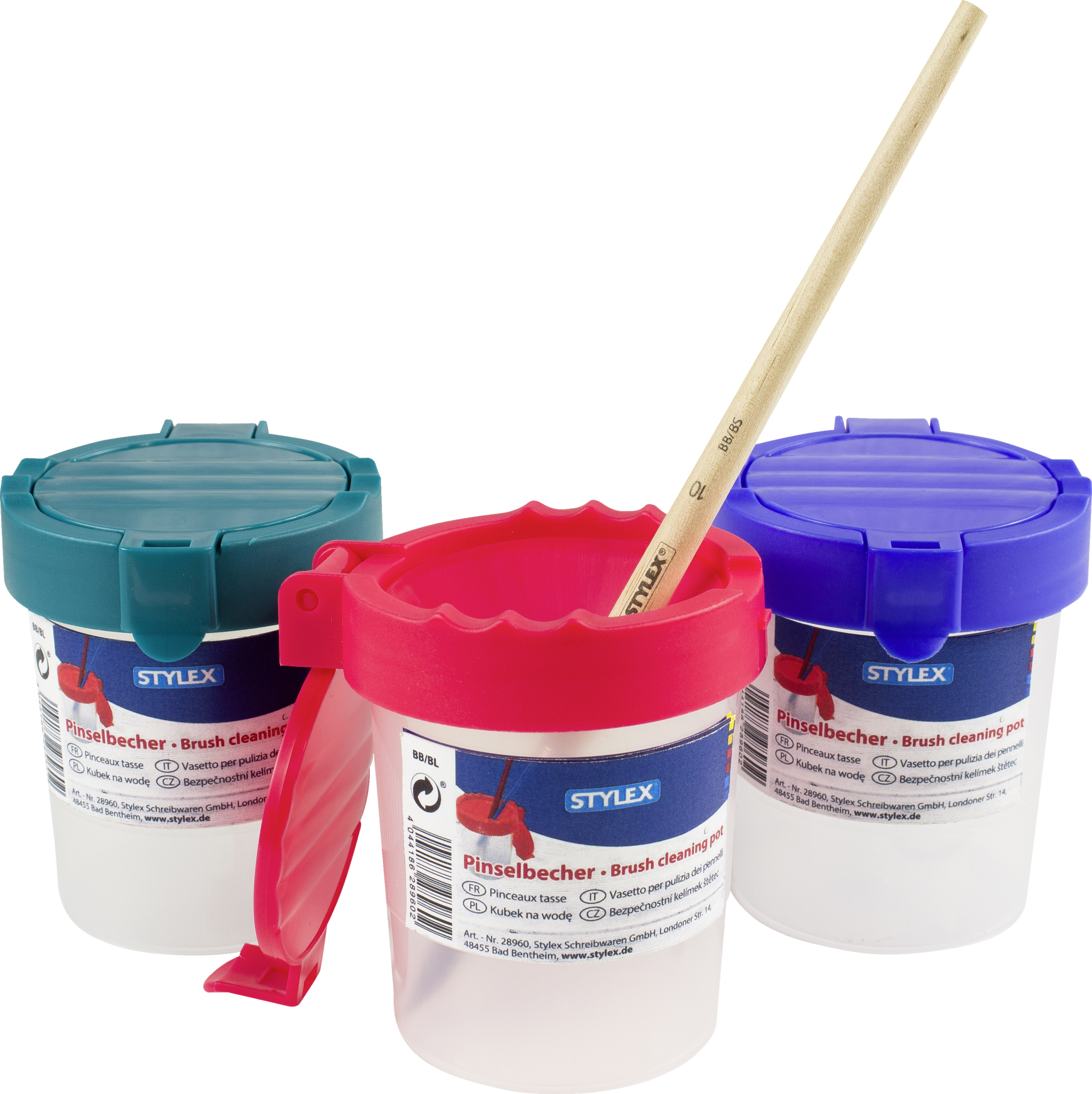 Stylex Pinselbecher 12er Pack