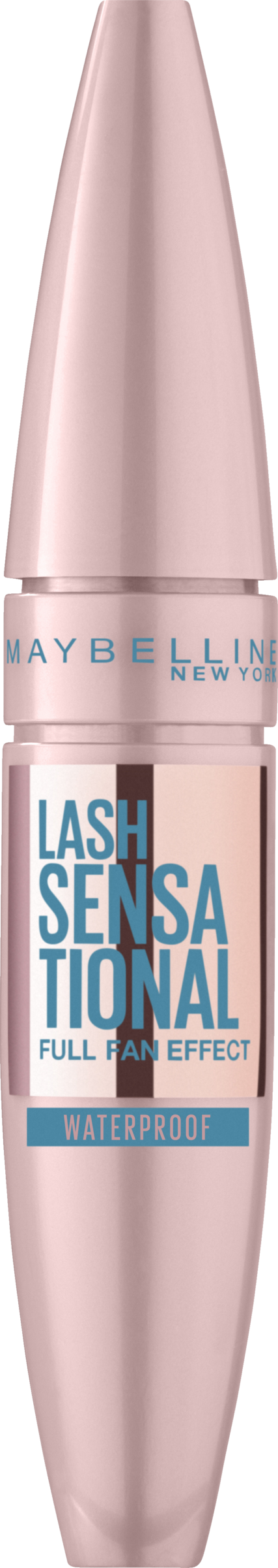 Maybelline New York Mascara Lash Sensational Voller-Wimpern-Fächer Very Black Waterproof