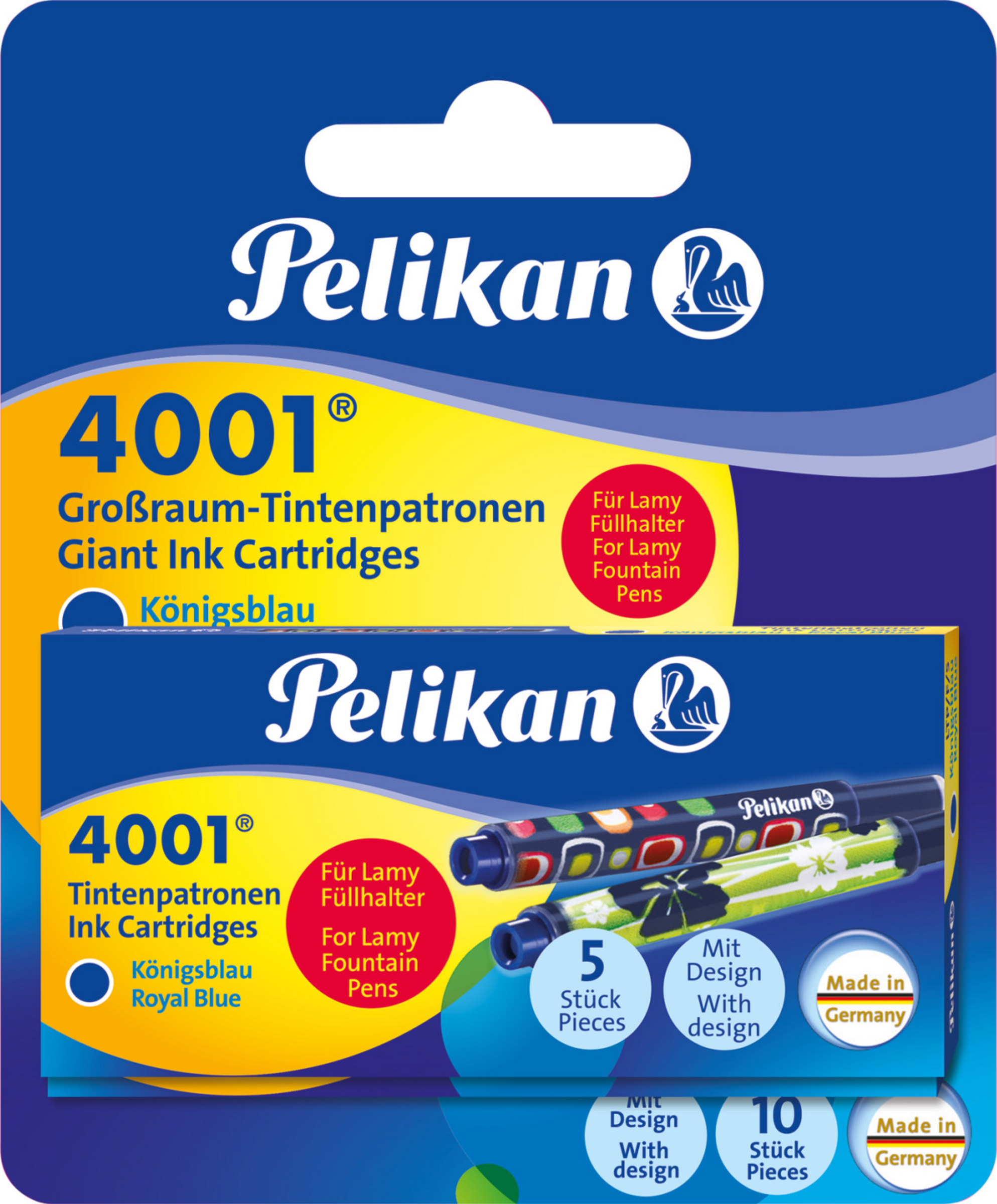 Pelikan Tintenpatronen mit Motiv LTP/F/5, königsblau