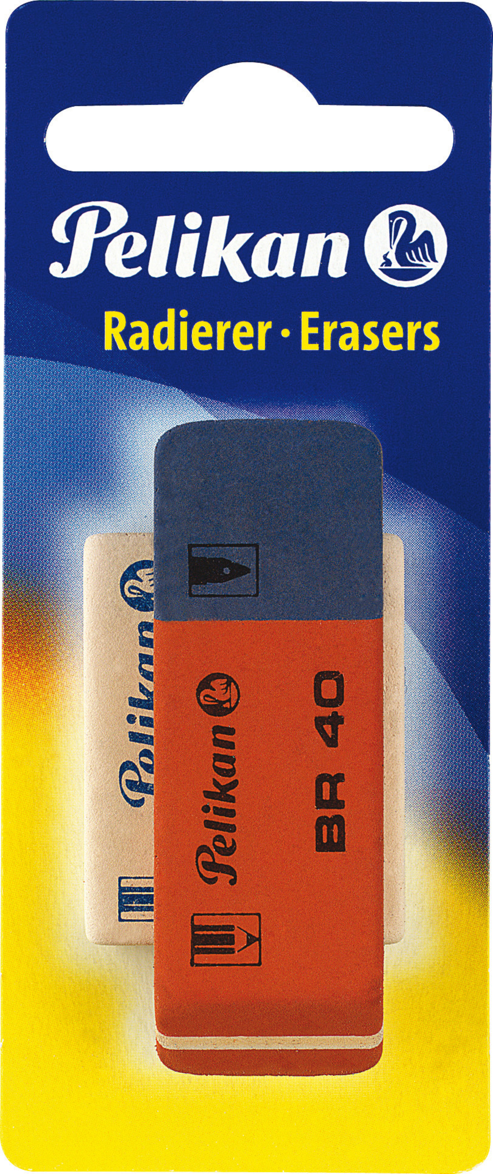Pelikan Radierer Blisterverpackung 1 x BR40 und WS30