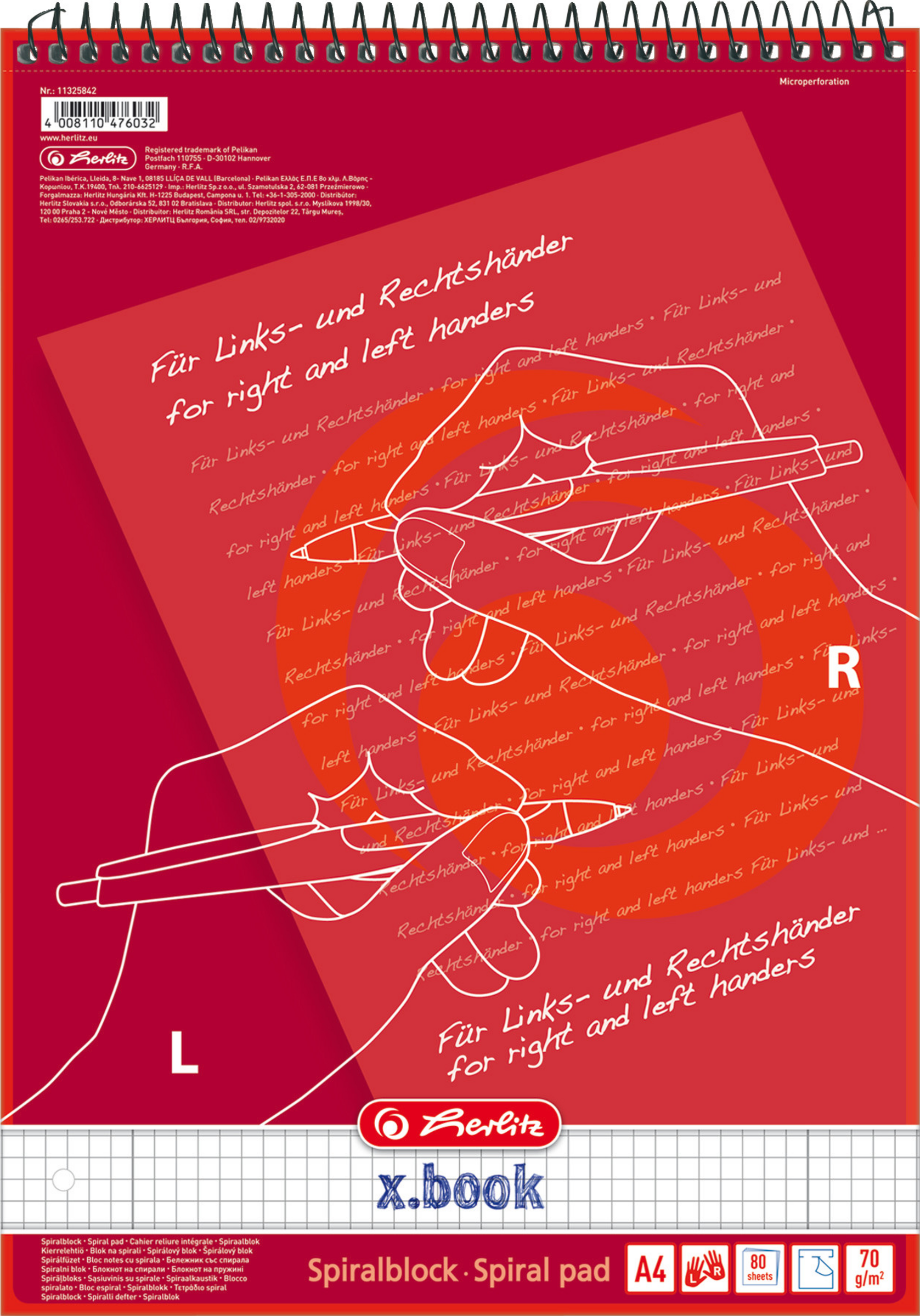 Herlitz Beidhänderblock A4