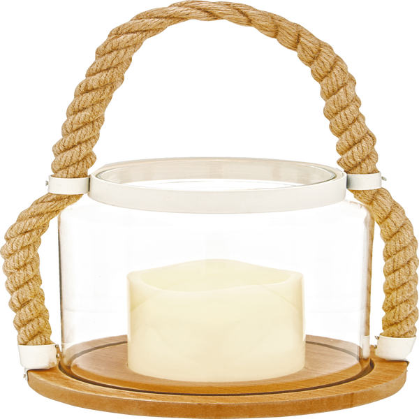 ideenwelt led laterne mit kord netz weiss rossmann de