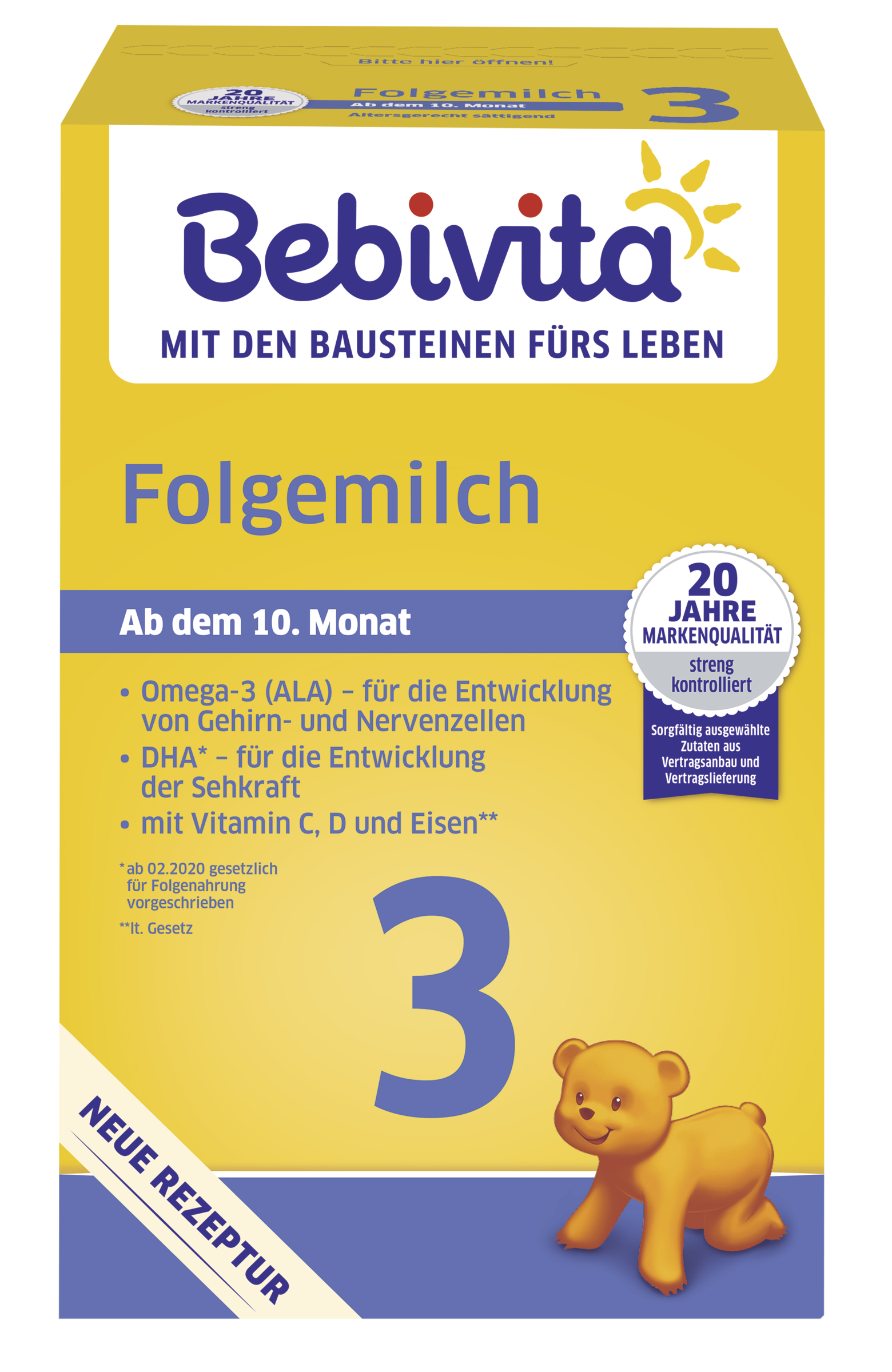 Folgemilch 3 ab dem 10. Monat