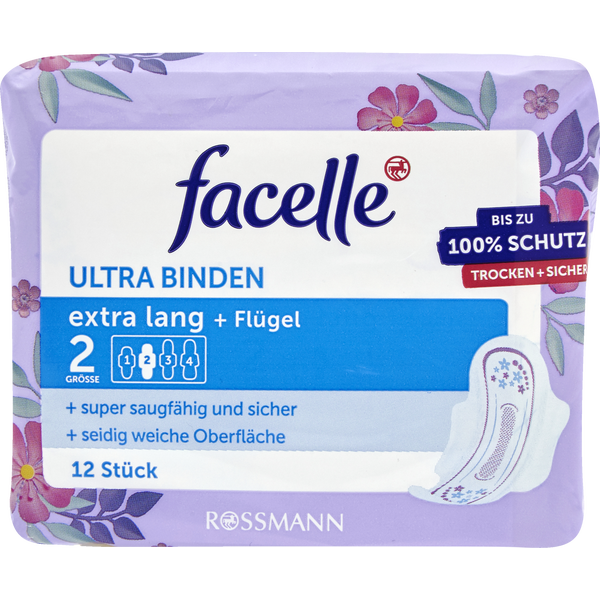 Ultra-Binden extra lang + Flügel