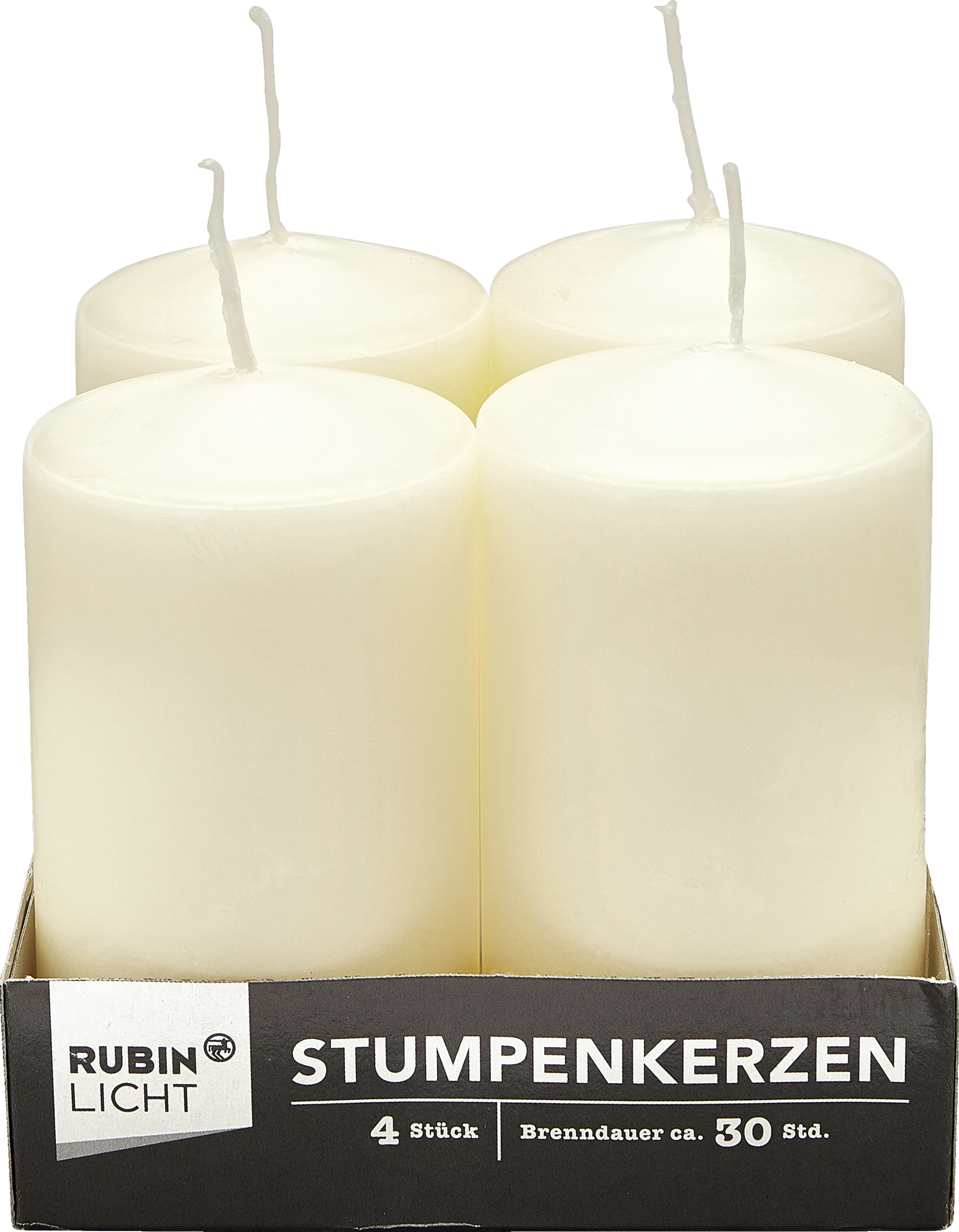 RUBIN LICHT Stumpenkerzen champagner 110/60