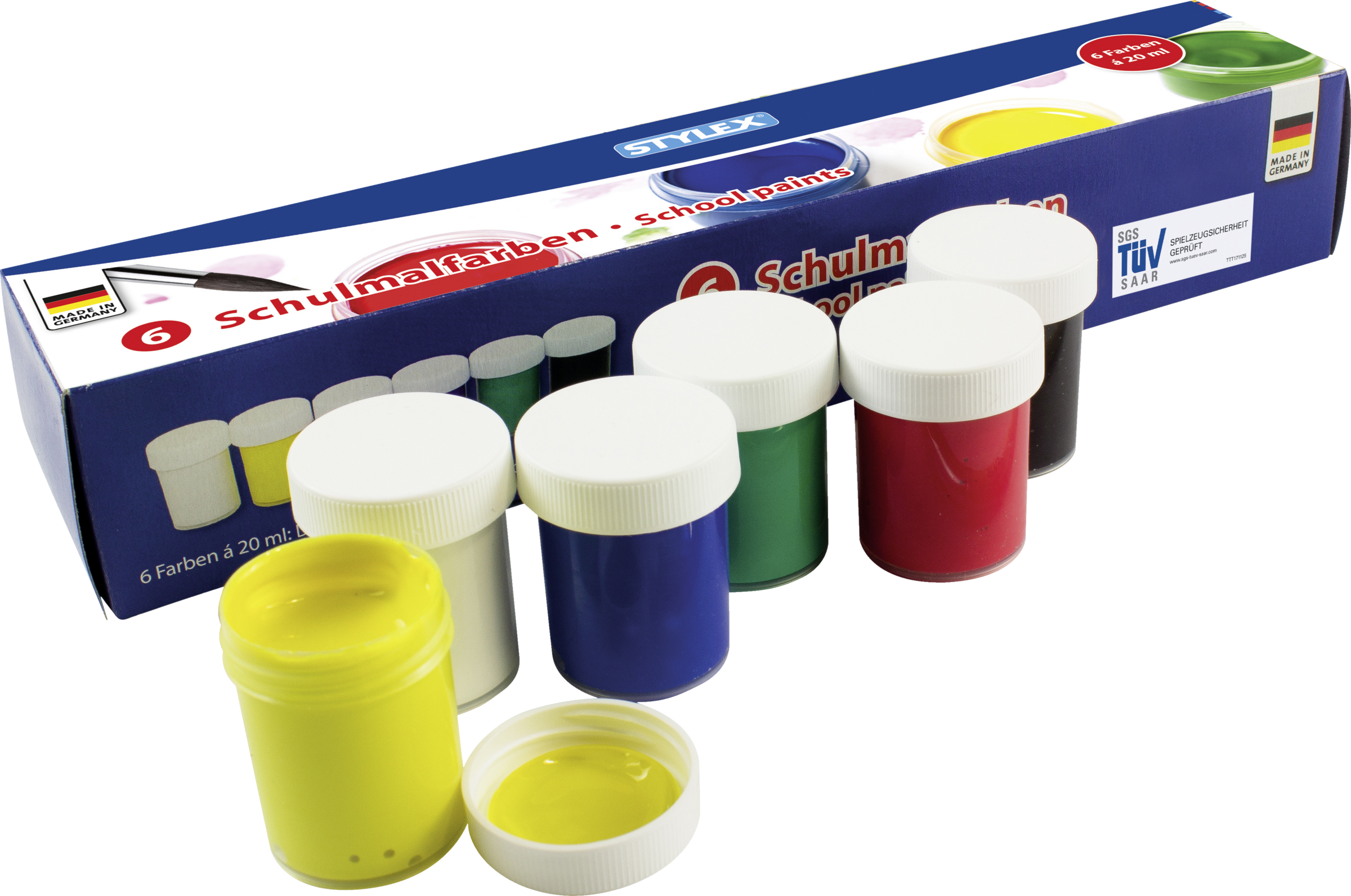 Stylex Schulmalfarben, bunt