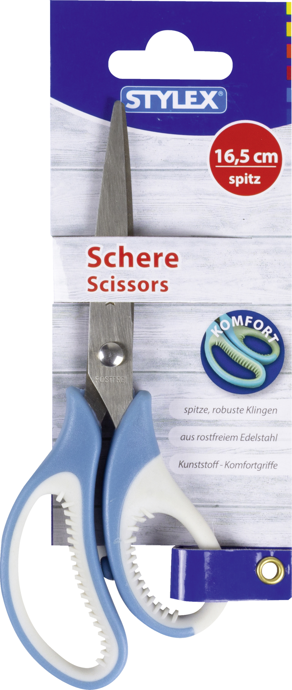 Stylex Schere mit Komfortgriff sortiert