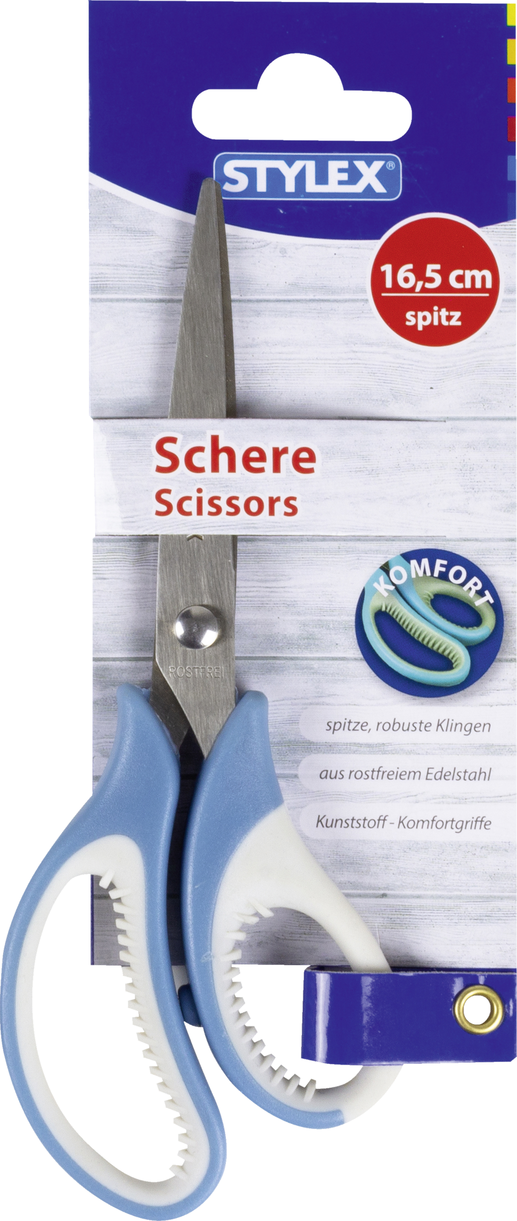 Stylex Schere mit Komfortgriff sortiert