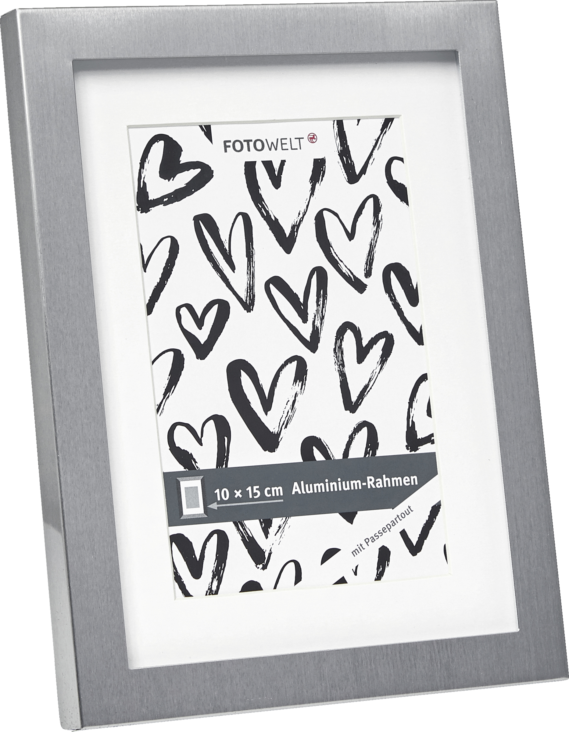 Fotowelt Bilderrahmen Aluminium 10x15 cm
