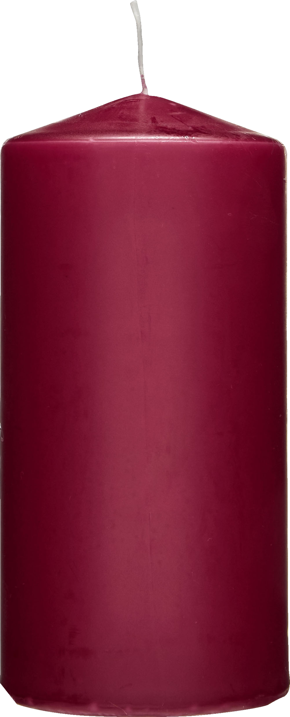 RUBIN LICHT Stumpenkerze bordeaux 120/60