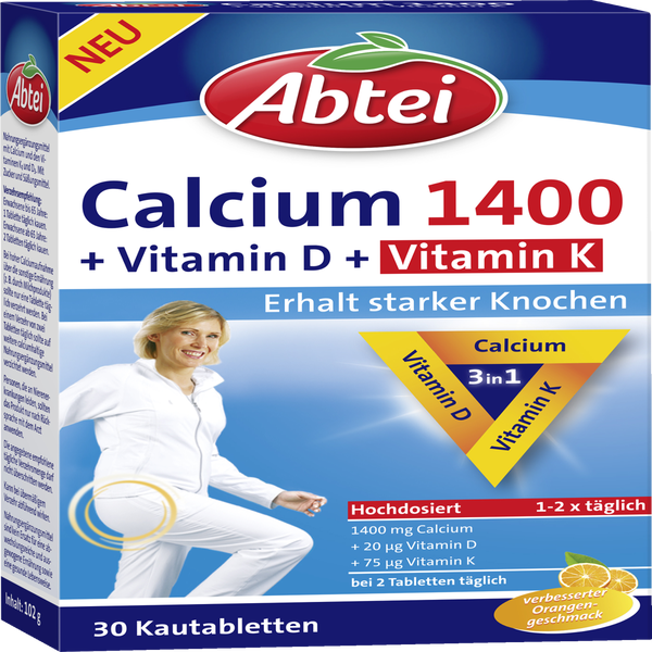 Abtei Calcium 1400 Vitamin D Vitamin K Online Kaufen Rossmann De
