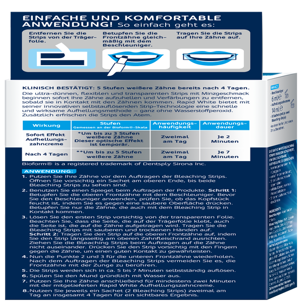 Rapid White Bleaching Strips online kaufen rossmann.de