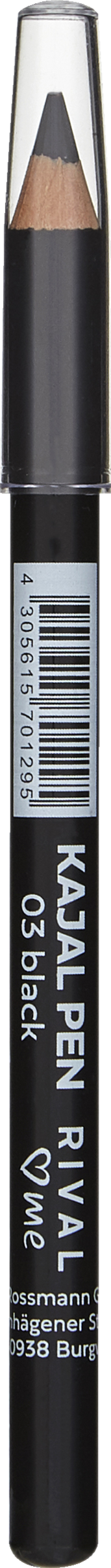 RIVAL loves me Kajal Pen 03 black