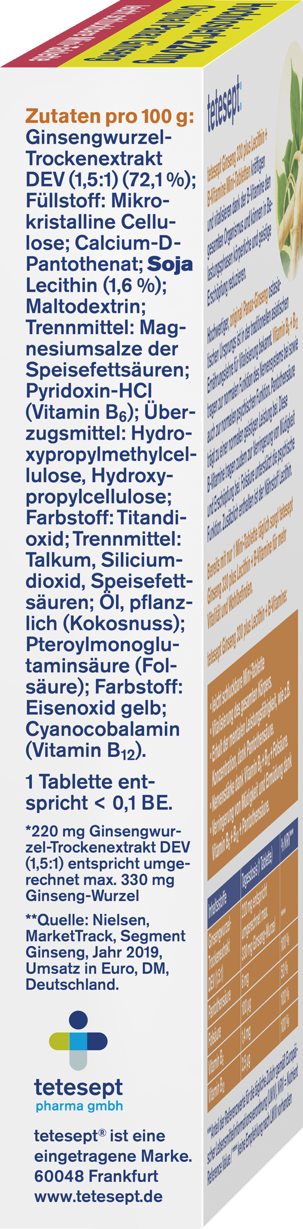 tetesept Ginseng 330 plus Lecithin + BVitamine online kaufen rossmann.de
