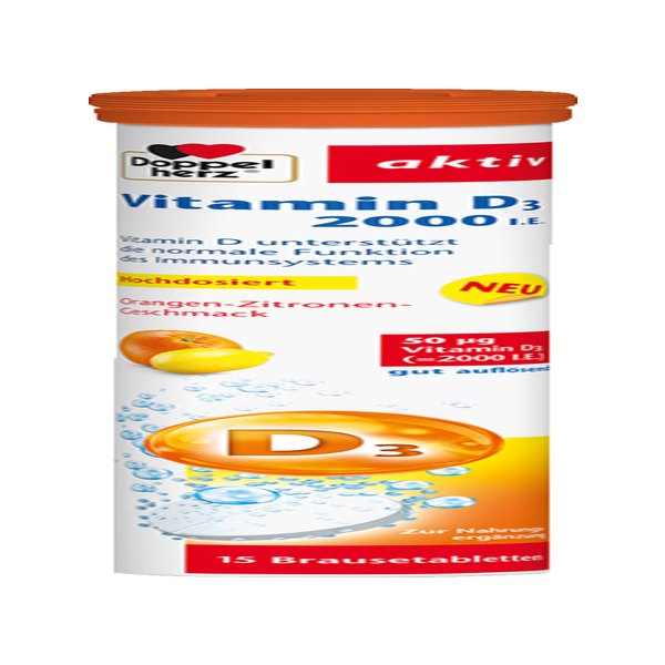 Doppelherz Vitamin D 2000 I E 15 Brausetabletten Online Kaufen Rossmann De
