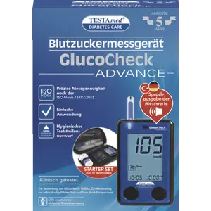 جهاز قياس السكر في الدم GlucoCheck ADVANCE