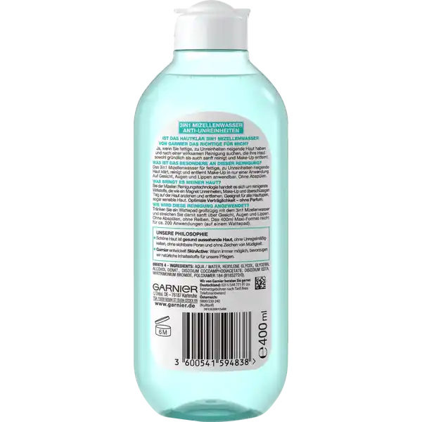 Garnier SkinActive Hautklar 3in1 Mizellenwasser Anti-Unreinheiten online  kaufen