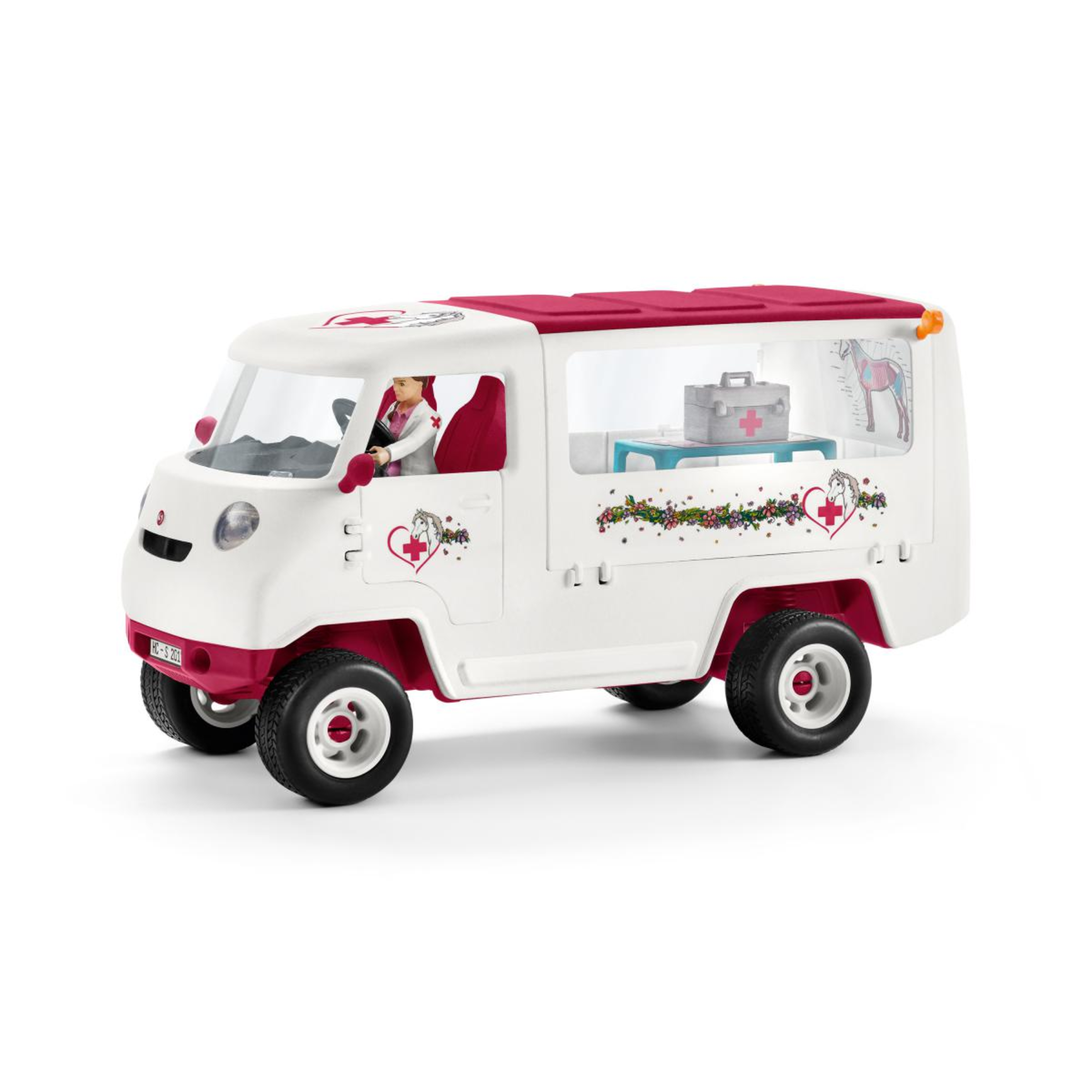Schleich 42370 Horse Club Set Mobile Tierärztin mit Hannoveraner Fohlen 