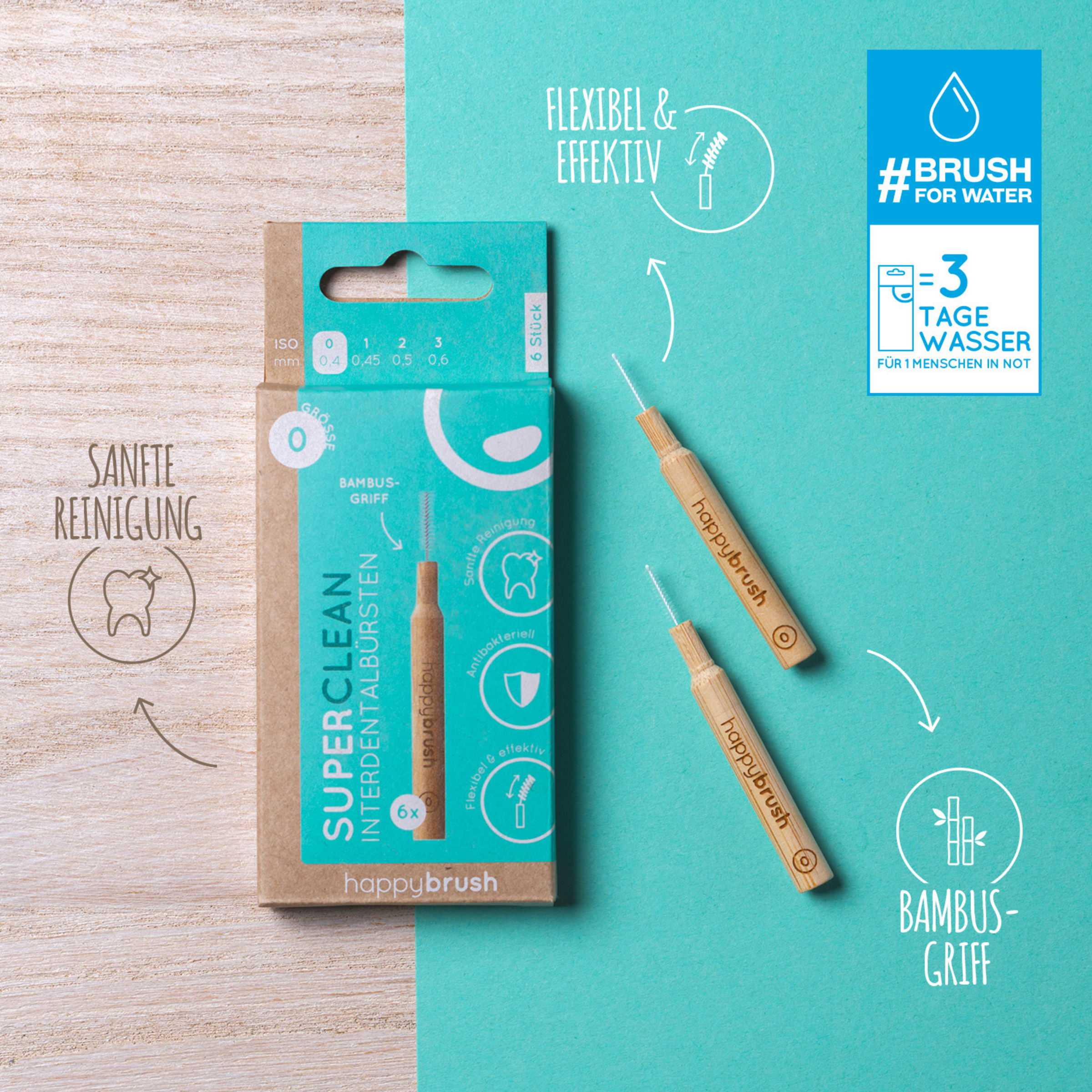 SuperClean Interdentalbürsten ISO-Gr. 1 2